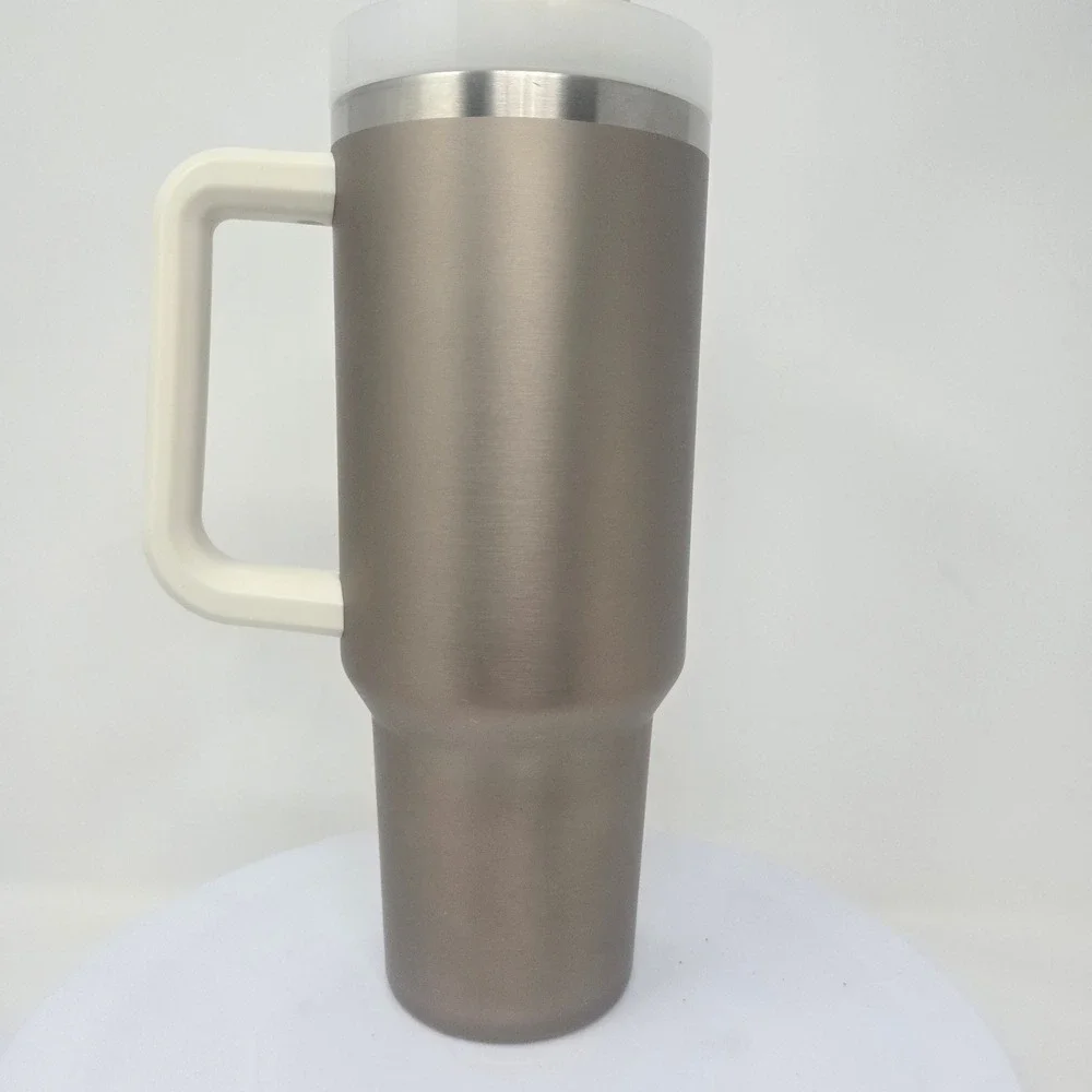 Stanley Quencher H2.0 FlowState 40oz Tumbler Bronze Copper Metallic with Handle - Picture 2 of 6